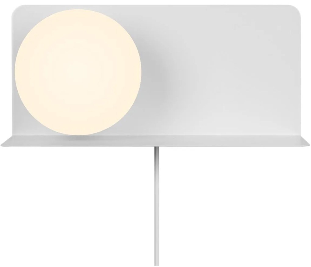 Nordlux - Applique con mensola LILIBETH 1xE14/25W/230V bianco