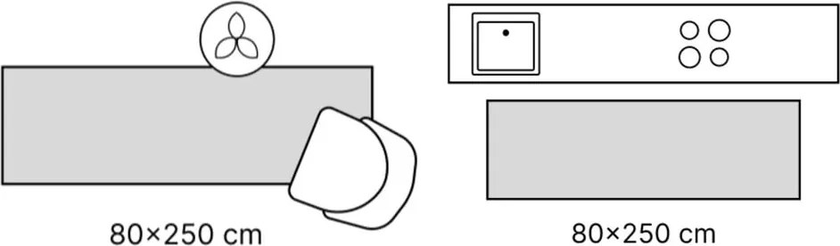 Passatoia bordeaux 80x250 cm Ata - Ayyildiz Carpets