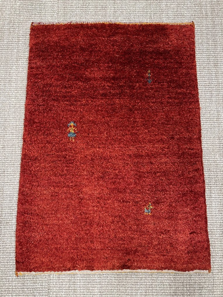 Gabbeh Tappeto 60x80 Rosso (Iran) Annodato A Mano