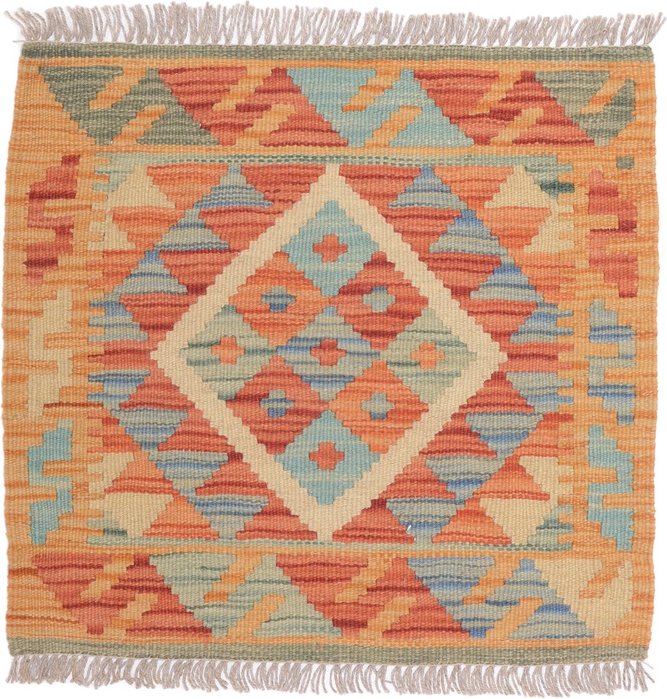 Kilim Tappeto 50x50 (Pakistan) Tessuto A Mano