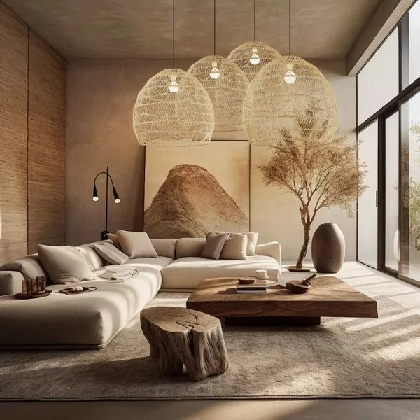 Immax 08261L - Lampadario sospeso con cavo BOHO DELICADO 1xE27/40W/230V Ø 60 cm