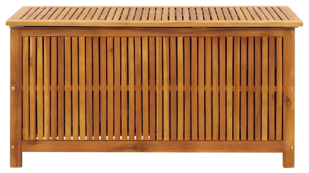 Contenitore da giardino 113x50x58cm in legno massello di acacia