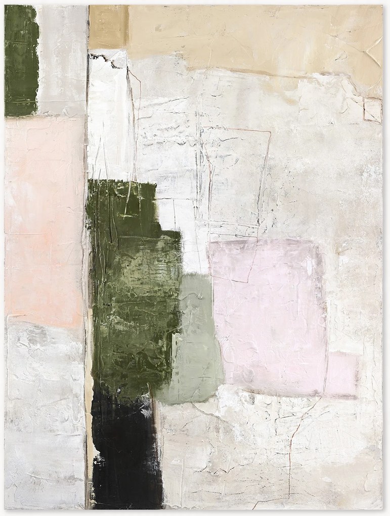 Quadro su tela dipinto a mano Rustic Revival