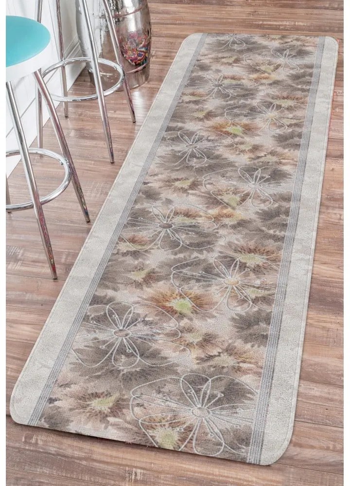 Runner beige lavabile 58x240 cm Blooming - Oyo Concept