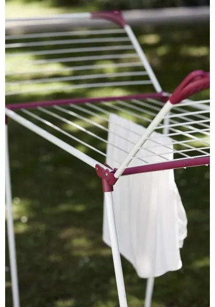 WENKO 3774021100 - Stendibiancheria SUMMER DRY 153x76 cm bianco/rosa