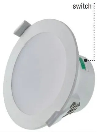 LOONY Faretto LED incasso tondo bianco dimmerabile 8W CCT regolabile