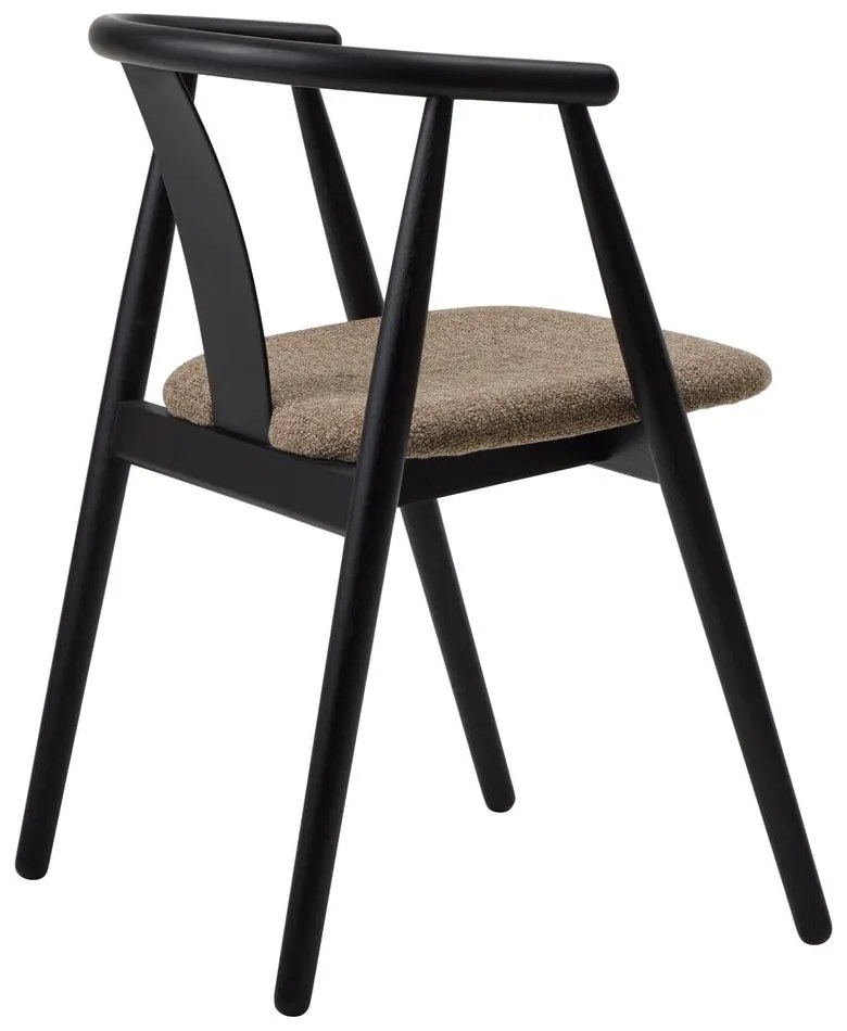 Sedia da pranzo nera e beige Relate - Unique Furniture