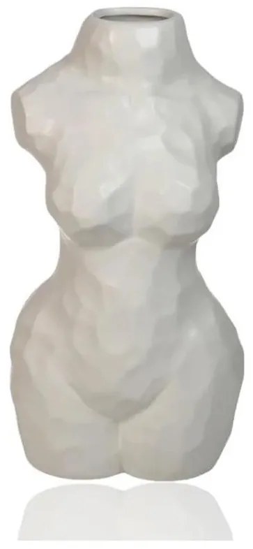 Vaso in ceramica bianco 30 cm