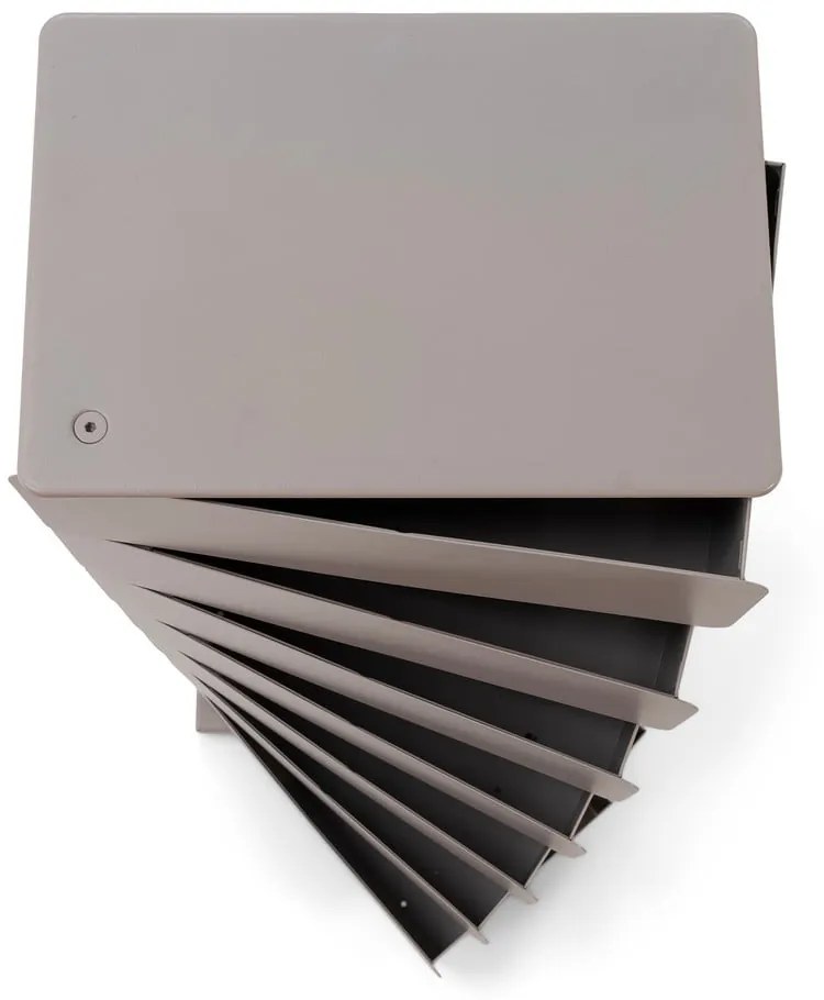 Cassettiera in metallo grigio-beige 37x98,5 cm Joey - Spinder Design