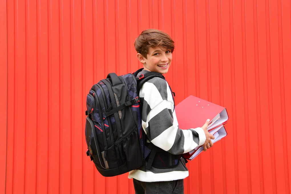 Zaino scuola coocazoo PORTER, Lava Lines, certificato AGR