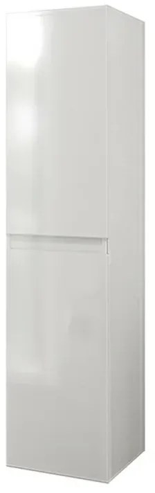 Pensile bagno sospeso bianco lucido H 136 cm ante reversibili soft-close Easy