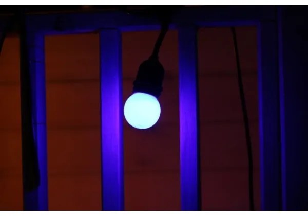 SET 2x Lampadina LED PARTY E27/0,5W/36V blu