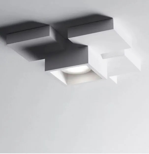 SIDE Soffitto 1 Luce Cubo Sforzin Lampade in gesso