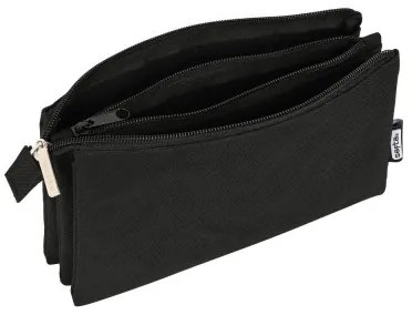 Astuccio Scuola Safta Nero (22 x 12 x 3 cm)