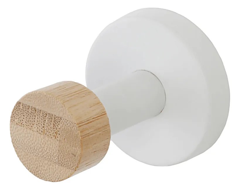 Appendiabito a Parete Feridras "Haiti" Bianco/Bamboo