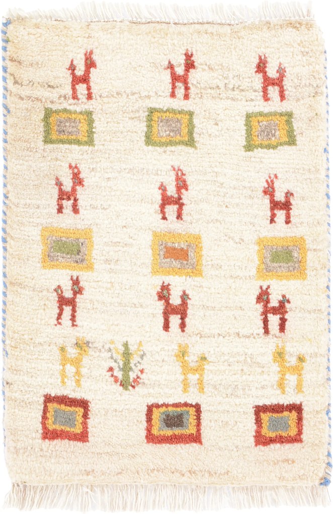 Gabbeh Tappeto 40x60 (Iran) Annodato A Mano