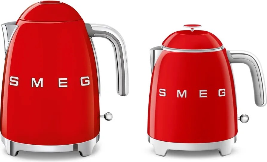 Bollitore rosso in acciaio inox 800 ml Retro Style - SMEG