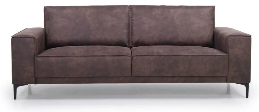 Divano marrone con rivestimento in finta pelle 224 cm Copenhagen – Scandic