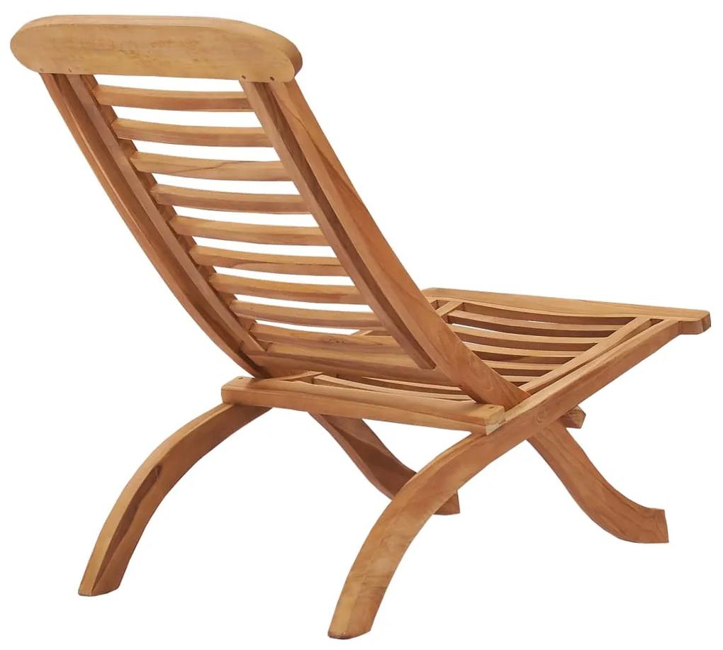 Sedia da giardino pieghevole 50x90x69 cm legno massello di teak
