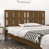 Testiera per Letto Miele 165,5x4x100 cm Legno Massello di Pino 818003