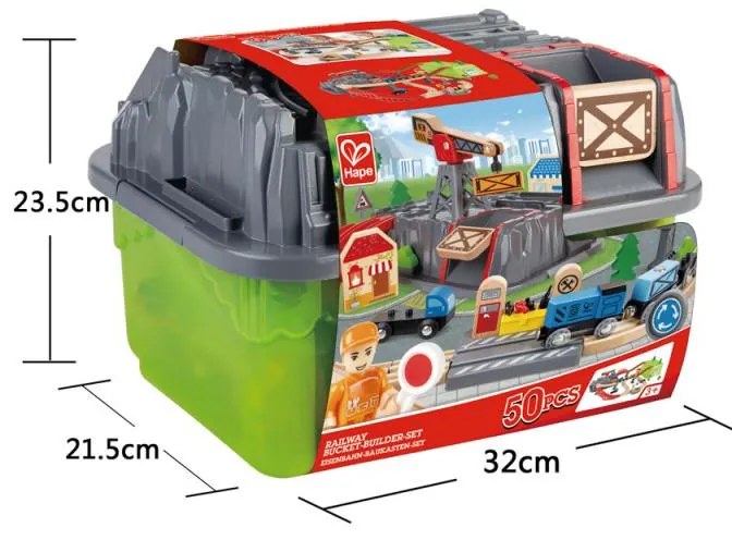 Set costruzioni ferroviarie - 50 pezzi