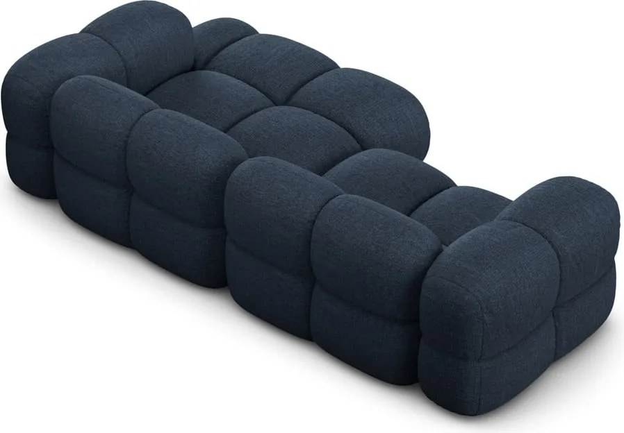 Divano angolare blu scuro (con penisola a destra/con chaise lounge) Loretto – Cosmopolitan Design