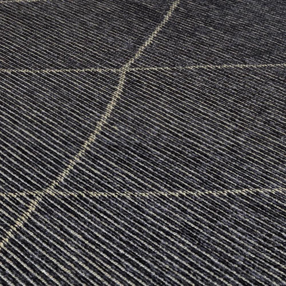 Tappeto grigio scuro con juta 120x170 cm Mulberrry - Asiatic Carpets