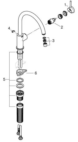 GROHE 31553001 - Miscelatore per lavello START CLASSIC cromato lucido