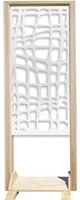 ABSTRACT - Separ - Paravento modulabile - 70x190cm - in Legno e PVC Colore: bianco