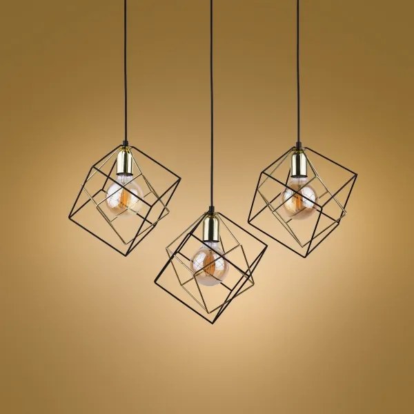 Lampadario a sospensione con filo ALAMBRE 3xE27/60W/230V