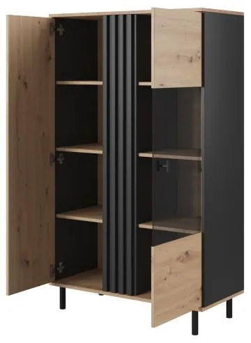 Vetrina BADIA rovere/antracite