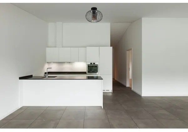 Lampadario a plafone CORRINI 1xE27/60W/230V diametro 25 cm nero/grigio