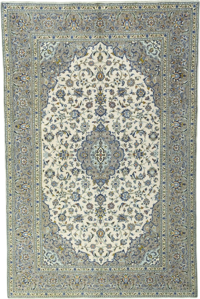 Kashan Tappeto persiano 210x310 Beige (Iran) Annodato A Mano