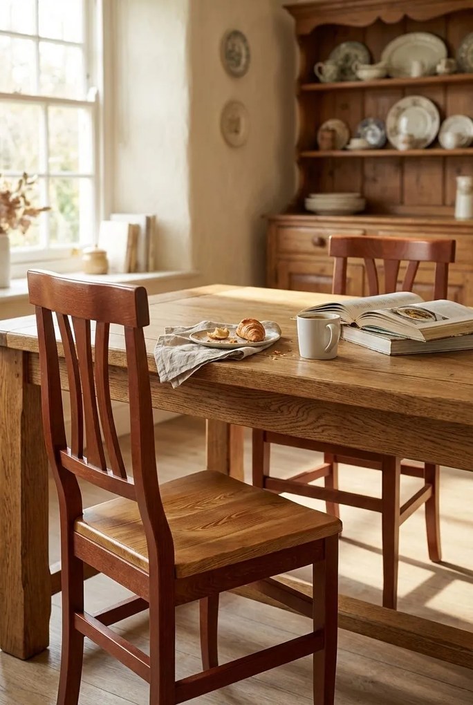 ISABELLE - sedia curve in legno massello