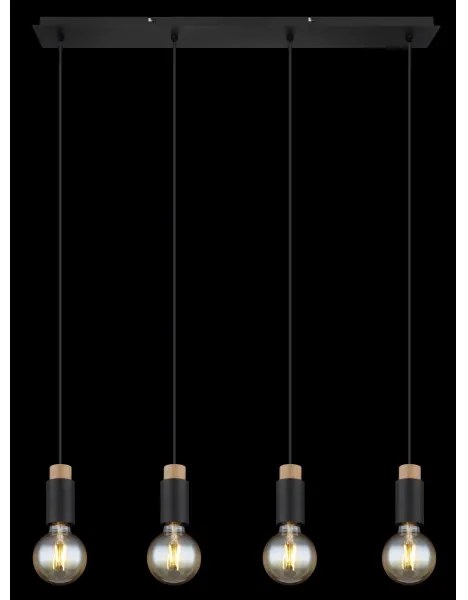 Globo 54045-4H - Lampadario a sospensione con filo MATTI 4xE27/40W/230V