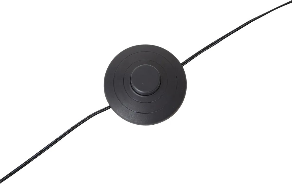 Lampada da terra ad arco di design oro con LED dimmerabile a 3 livelli - Anello