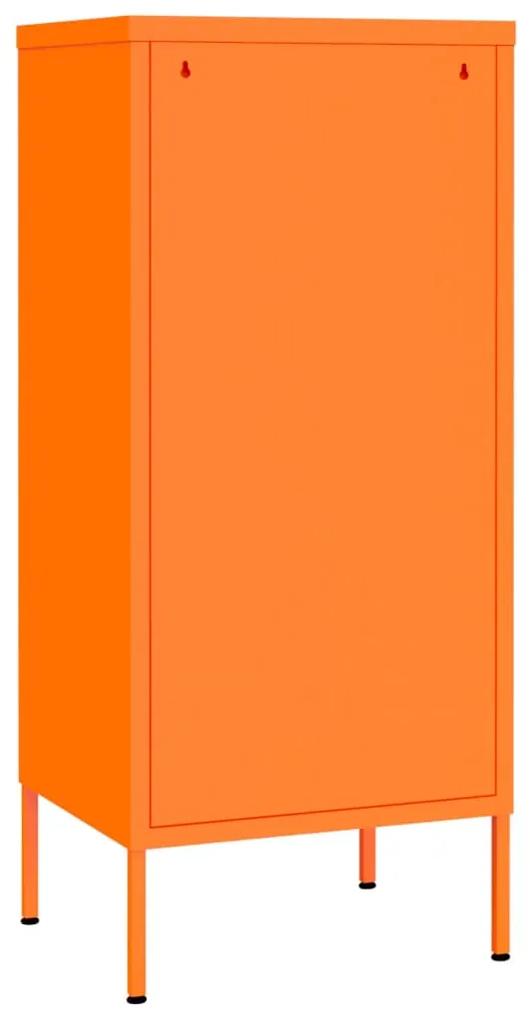 Armadietto arancione 42,5x35x101,5 cm in acciaio