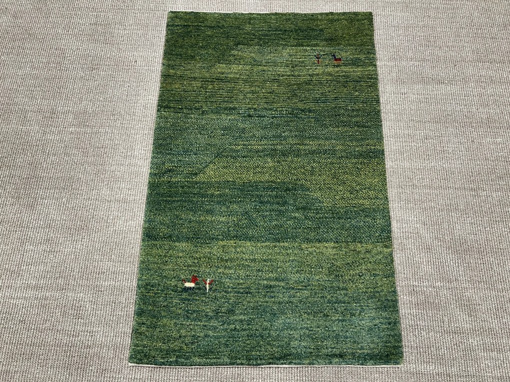 Gabbeh Tappeto persiano 70 x 120 Verde (Iran) Annodato A Mano