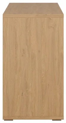 Libreria bassa finitura legno chiaro rovere L140 cm EPURE