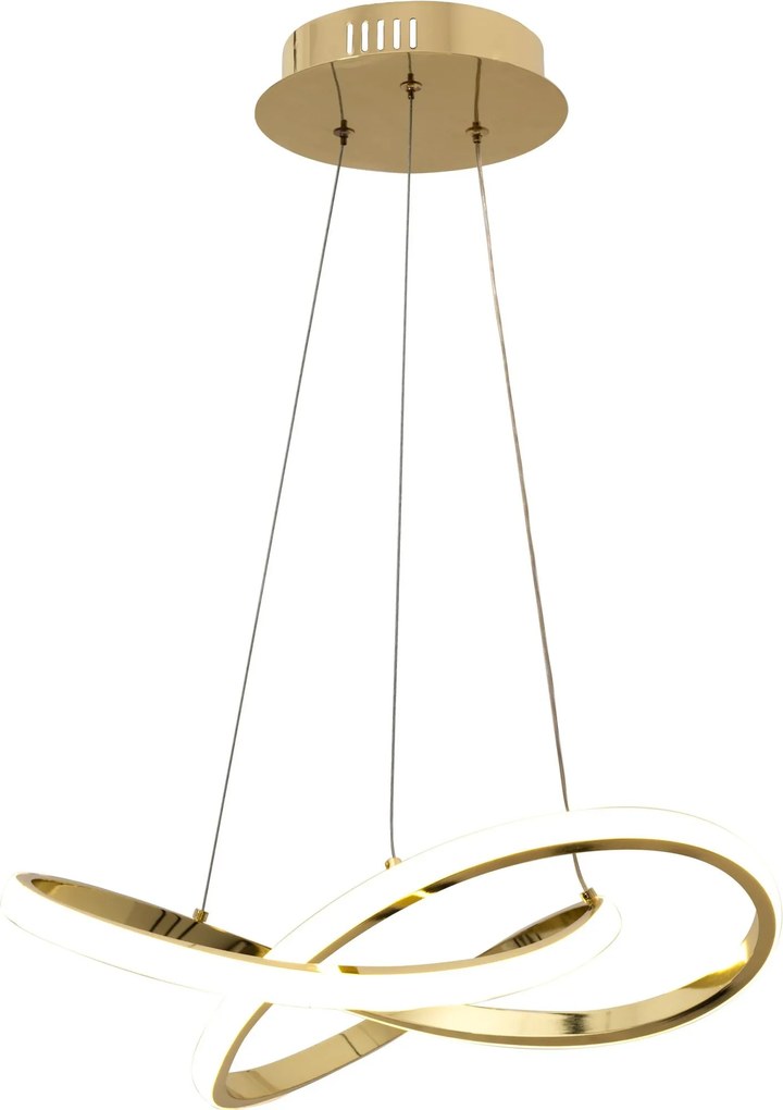 Lampada Da Soffitto Pensile Ring Moderno LED+Telecomando APP390-CP Oro