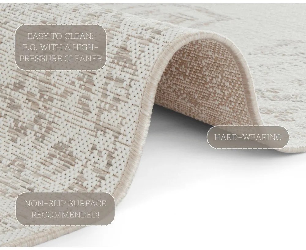 Tappeto da esterno beige , 80 x 150 cm Tilos - NORTHRUGS