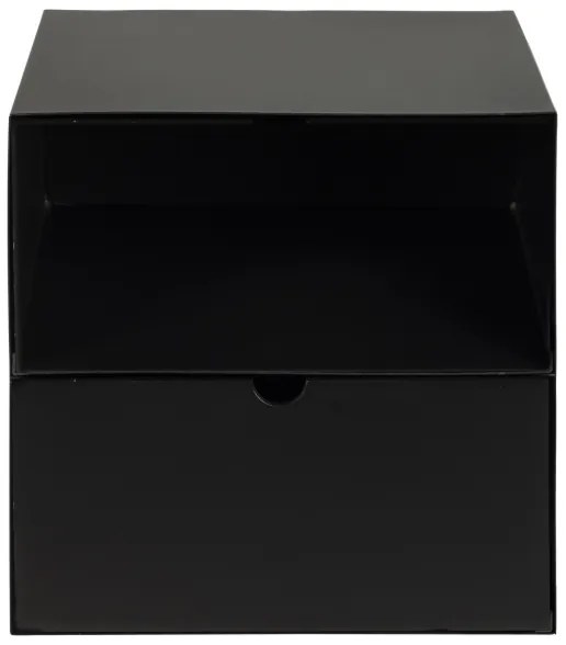 Comodino con possibilità di montaggio a parete BEKIM nero
