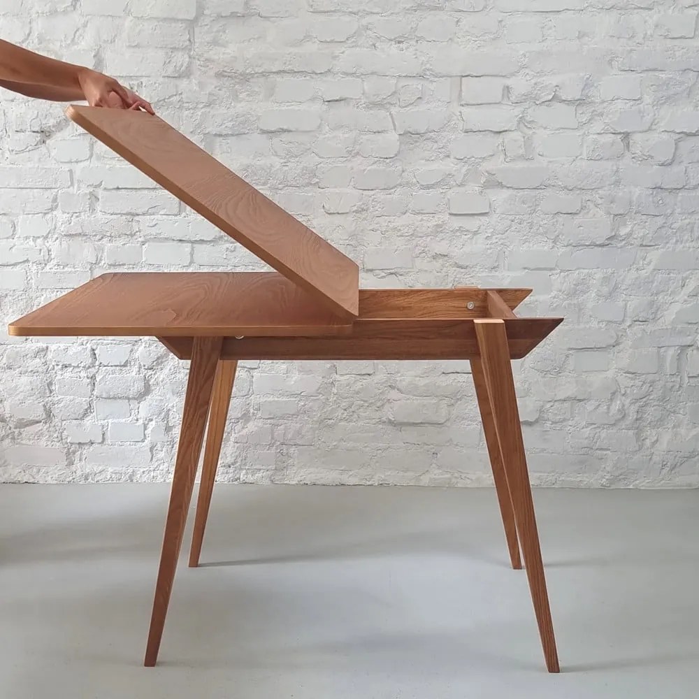 Tavolo da pranzo con piano effetto frassino allungabile 65x90 cm Envelope – Ragaba