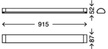 Briloner 2070-218 - Lampada LED per specchi da bagno BATH LED/15W/230V IP44