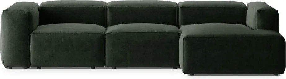 Divano angolare verde (con penisola a destra/con chaise lounge) Bergamo – Cosmopolitan Design