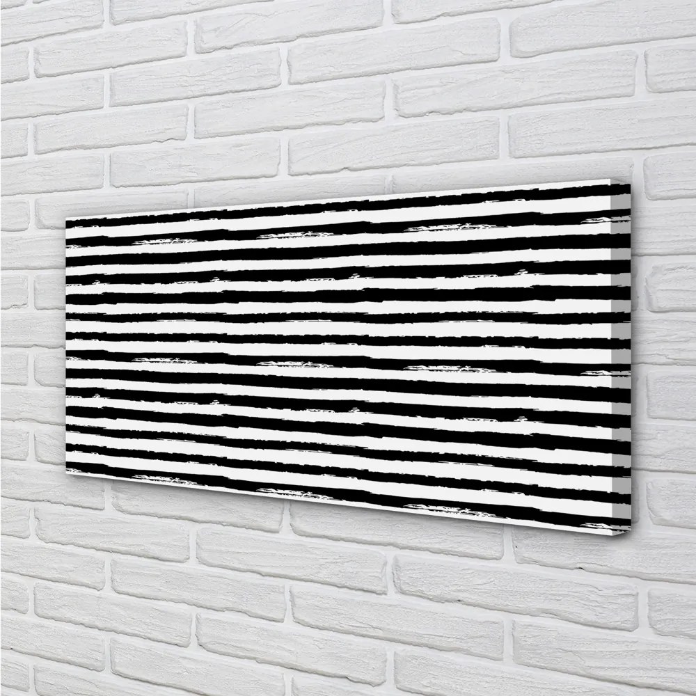 Quadro su tela Strisce zebra irregolari 100x50 cm