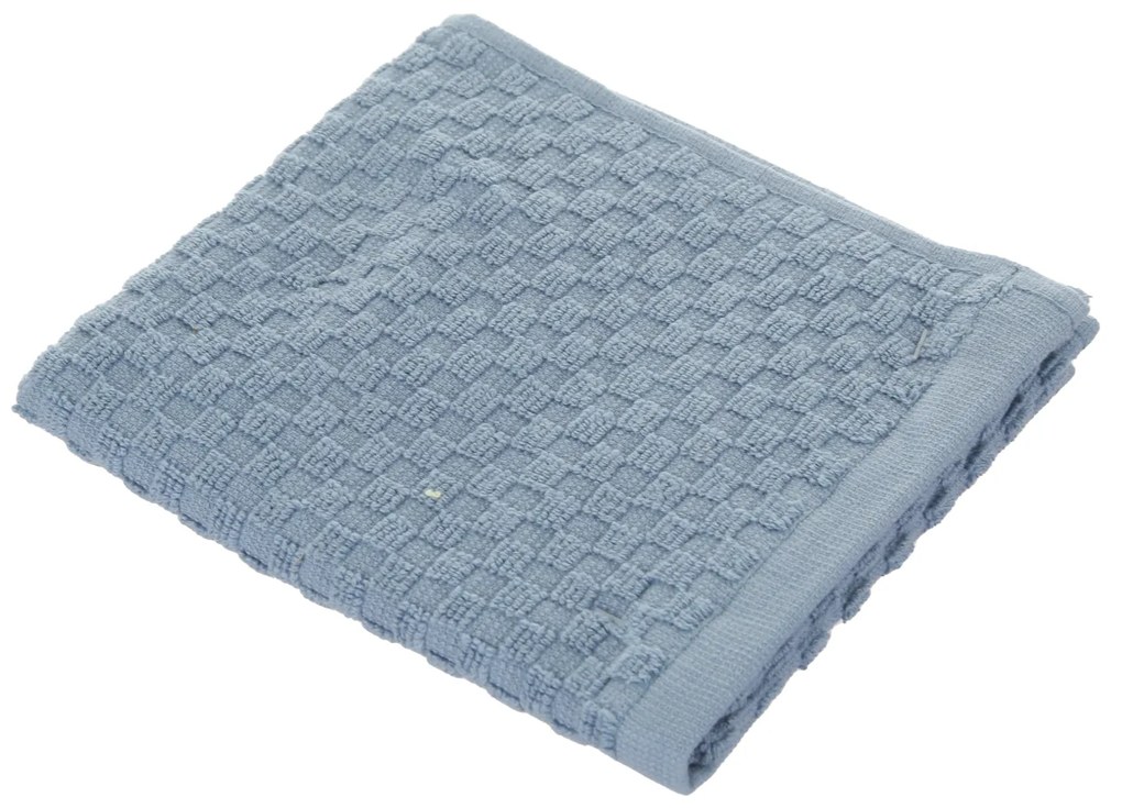 Asciugamano ospite cotone blu 30x50 cm Pop Corn