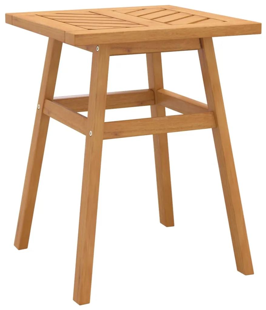 Tavolino 45x45x60 cm in legno massello di acacia