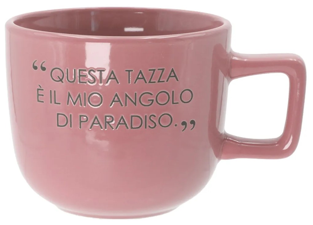 Tazza jumbo 500 ml scritta Quotes malva