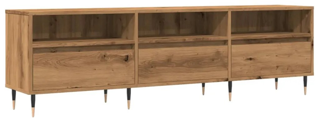 Mobile Porta Tv Rovere Artigianale 150x30x44,5 Cm Multistrato /